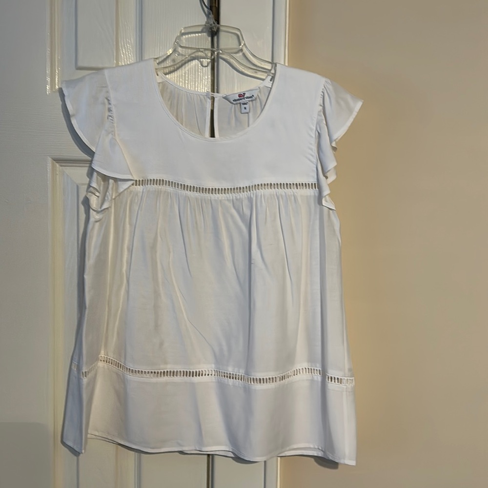 Vineyard Vines Flutter Sleeve Top - Size Small - image 1